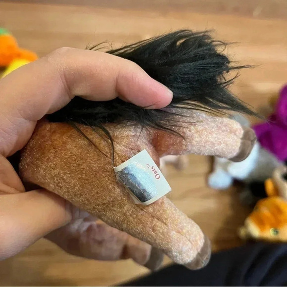 TY Beanie Babies - Lot of 8 Pig Horse Caterpillar Ox Dog Army Bear - Picture 7 of 10